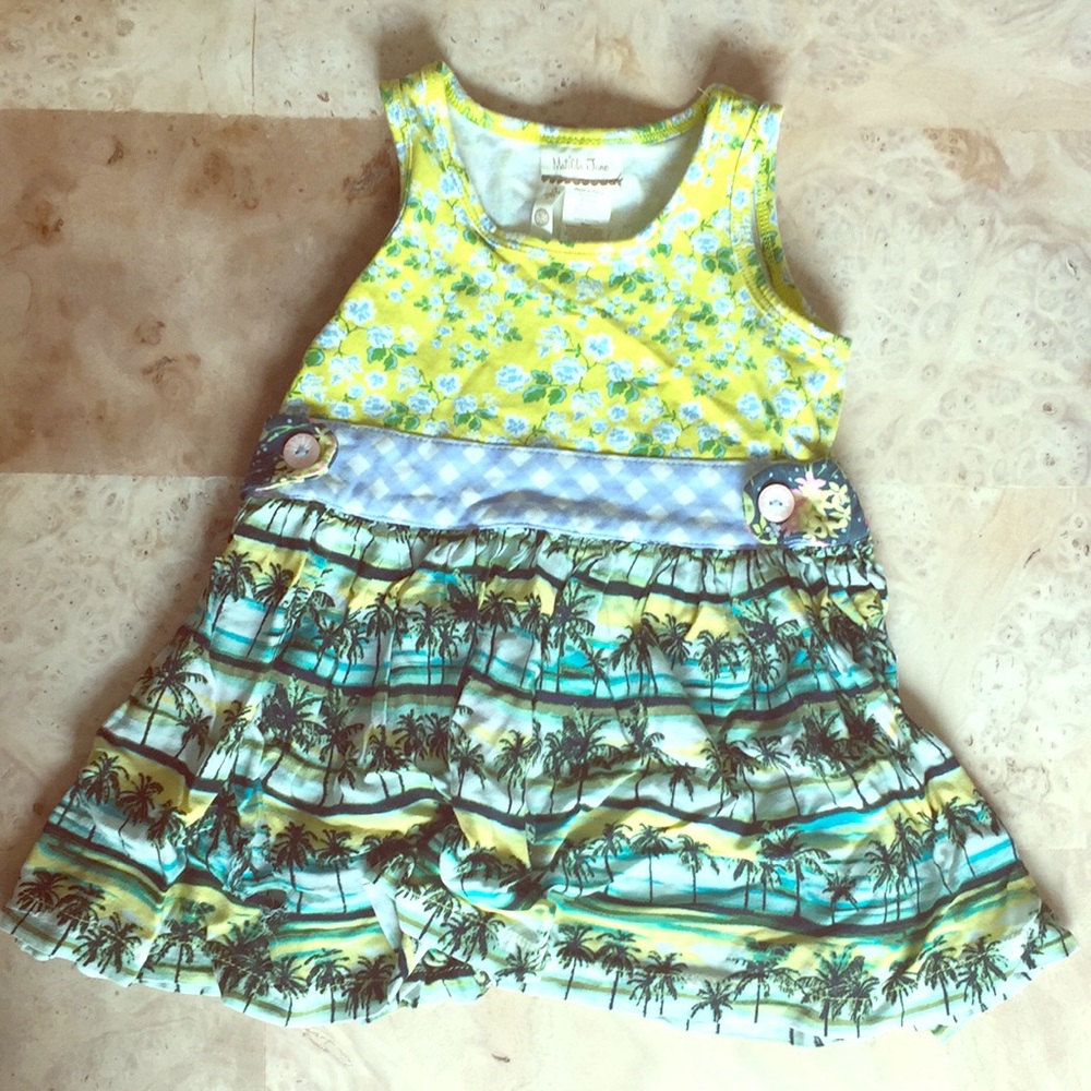 Matilda Jane 18-24 m tank dress palm trees floral